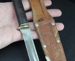 Vintage 1950&#39;s Hunting Knife YORK CUTLERY sheath stacked Skinner ESTATE ... - £47.78 GBP