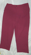 Womens Classic Alfred Dunner Red Casual Stretch Pants size 20 / 40-44x29 - $14.92