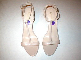 New Womens 10 Calvin Klein Lola Heels Shoes Tan Khaki Sandal Open toe Le... - £142.11 GBP