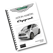 2012.5 - ASTON MARTIN CYGNET - USER OWNERS GUIDE RESIZED A4 - $39.60