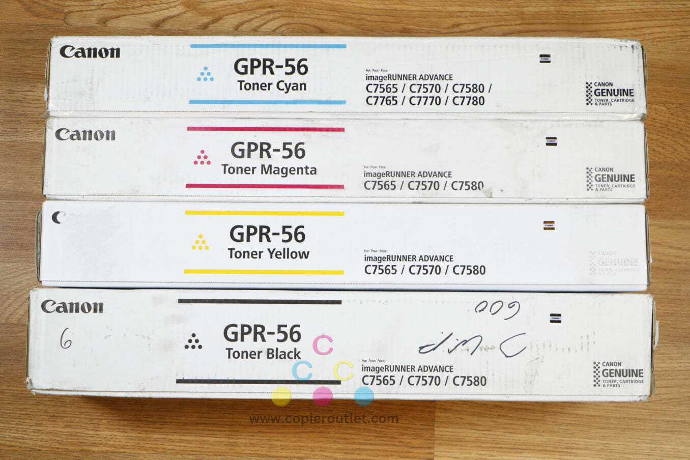 Genuine Canon GPR-56 CMYK Toner Cartridges iR ADV C7565 C7570 C7580 C7765 C7770! - $420.75