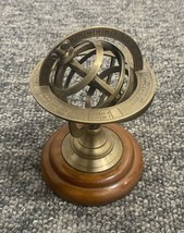 Antique Nautical Brass Armillary Sphere Astrolabe Nautical Marine Tabletop Globe - £31.93 GBP