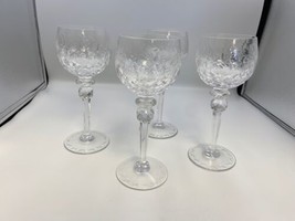 Set of 4 Rogaska Crystal GALLIA Hock Wine Glasses - £109.63 GBP