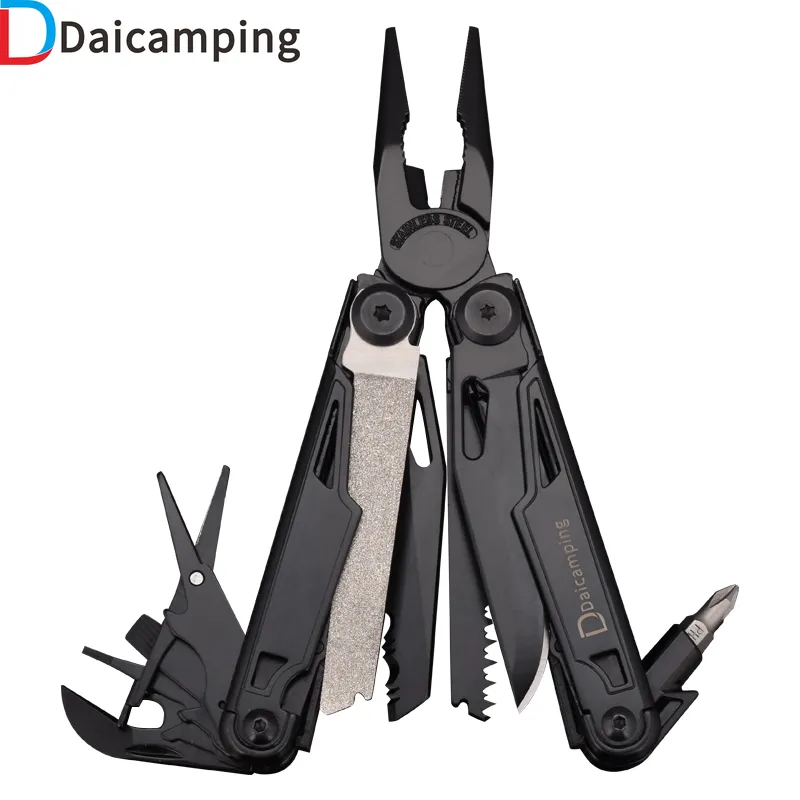 Daicamping DL12 EDC Multi Tools Multifunctional 7CR17MOV Plier Camping Gear - £44.59 GBP+