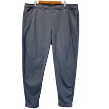 ORVIS Men XL Fleece Lined Sweatpants Elastic Waist Charcoal Gray Outdoor Active - £17.66 GBP