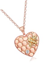 Sunflower Heart Locket Necklace That Holds Pictures, Gold - $73.41