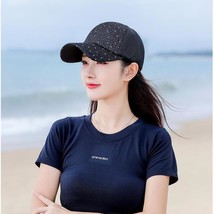 Lace Small Sequins Baseball Net Cap Women&#39;s Summer Sunshade Sun Hat Sun Protecti - £10.56 GBP