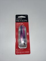 Revlon Mini Tweezer Set To Go, Slant and Point Tip Tweezers, Made with S... - $13.00