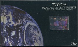 Tonga Booklet 1994 SGSB4 Anniversary of Tongan Self-Adhesive Stamps MNH - $22.42