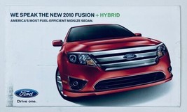2010 Ford Fusion + Hybrid Dealer Showroom Sales Brochure Guide Catalog - $14.22