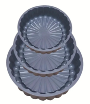 Three Silicone Charlotte Cake Pan Non-Stick Flower Shaped Cake Pan Molds - $12.88