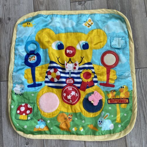 Primary image for VINTAGE MATCHBOX 1986 ACTIVITY BABY PLAYMAT MIRROR SQUEAKY TOY SENSORY