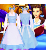 Beauty And The Beast Princess Belle Maid Dress Cosplay Costume Uniform O... - $103.94 CAD