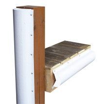 Dock Edge Piling Bumper - One End Capped - 6&#39; - White - £61.12 GBP