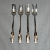 Oneida Community Lady Hamilton Silver Plate Salad Forks 1932 Set Of 4 - $21.98