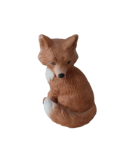 Woodland Surprises Fox Figurine Hand Painted 1984 2.75” tall Porcelain Foxes - £8.09 GBP