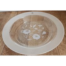 Avon Collection Frosted Hummingbird 24% Lead Crystal Soup/Salad Bowl Pla... - $10.89