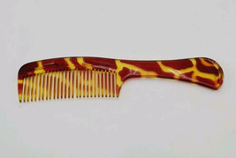 Vintage GOODY Comb 8.5&quot; Tortoise Turtle Shell Giraffe Design Plastic Handle - $273.26 MXN