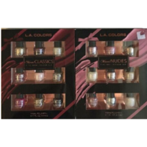 L.A. Colors Mani Nail Polish Gift Set 18 pc Classics+Nudes Pack of 2 - £12.33 GBP