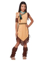 NATIVE AMERICAN PRINCESS CHILD HALLOWEEN COSTUME GIRLS SIZE MEDIUM 8-10 - £21.19 GBP