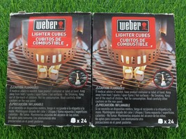 Weber Lighter Cubes 48 Count Odorless Non-Toxic Fire Starter (2, 24 Pack... - $407.53 MXN
