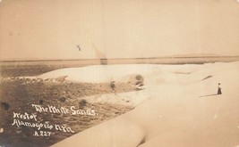 Alamogordo New Mexico~The White SANDS-1910s Real Photo Postcard Lost Horses Msg - £7.17 GBP