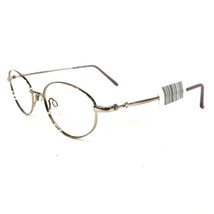 Elle Eyeglasses Frames EL18507 PK Gold Rose Round Full Wire Rim 52-18-135 - £21.89 GBP