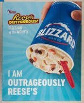 Dairy Queen Poster Reese&#39;s Outrageous Blizzard 22x28 dq2 - £11.72 GBP