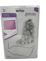 Gemini Crafter&#39;s Companion - Mr. And Mrs. Stamp &amp; Edge Die Set Bride Groom Nip - £7.13 GBP