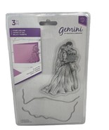 Gemini Crafter&#39;s Companion - Mr. And Mrs. Stamp &amp; Edge Die Set Bride Gro... - £6.99 GBP