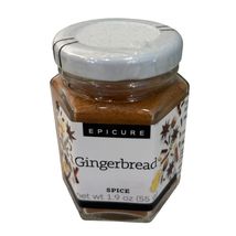 Epicure Gingerbread Spice Jar 1.9 Oz Hexagonal Glass Container - $14.40
