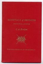 Inaugural Address Univiversity of Wisconsin 1958 Elvehjem Essentials of ... - $24.82