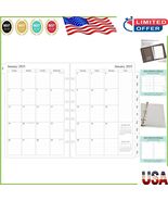 Coated Tab Monthly Planner Refills for 3-Ring &amp; 7-Ring Binders – 2025 Ed... - $9.28 CAD