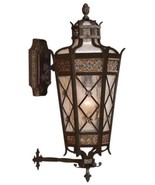 Wall Sconce CHATEAU Outdoor Small 1-Light Umber Patina Antiqued Gold Acc... - £2,623.00 GBP