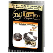 Okito Coin Box Aluminum Half Dollar (A0004) by Tango Magic - £11.67 GBP
