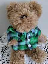 Ralph Lauren Polo Teddy Bear Small Plush Stuffed Animal plaid shirt 2002 - £8.88 GBP