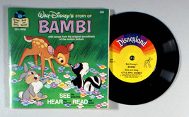 Disney - Bambi (7&quot;) (1966) Vinyl • Book &amp; Record, Story and Songs - £12.97 GBP