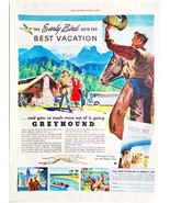 1947 Greyhound Lines Bus Advertisement Transportation Vacation Travel DW... - $761.32 MXN