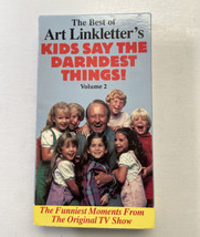 The Best of Art Linkletters Kids Say the Darndest Things Vol 2 VHS - £3.40 GBP