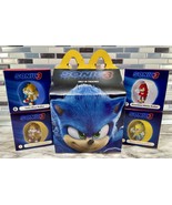 2024 Sonic the Hedgehog 3 McDonald&#39;s Happy Meal Box + 4 Toys #2-3-6-7 Ro... - €15,30 EUR