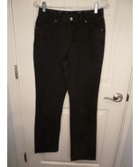 Womens Merona Comfort No Gap Stretch Jeans Black Sz 6r 30 x 31 - $18.85 CAD