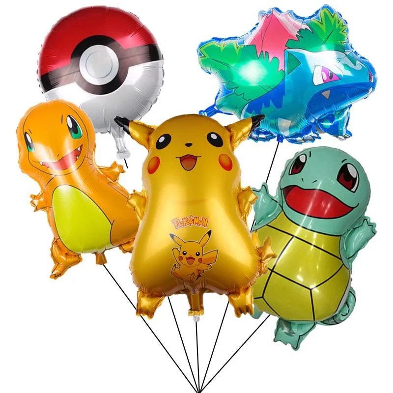 Anime TAKARA TOMY Pokemon Balloon Aluminum Film Pikachu Charmander Bulbasaur - £10.16 GBP+