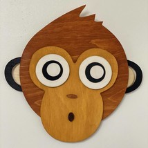 Improving Life Wall Wood 3D Sign Monkey Face 25CM X 25CM - £55.94 GBP