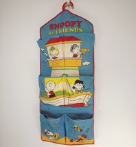 Kids Snoopy Pocket Organizer, Vintage 60s Closet Shoe Hanging Rack, Pean... - $34.65