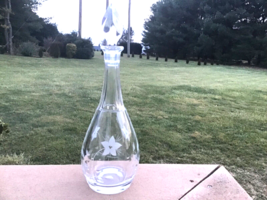 Back Bar Bottle Decanter Cut Glass With Original Stopper Circa 1915 - £63.84 GBP