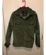 NWT Chubbies Mens SZ Medium Green The Hatchback Corduroy Overshirt Jacke... - $39.59