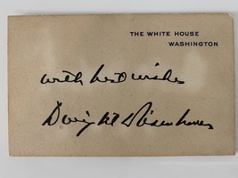 Dwight D. Eisenhower original signature - £628.48 GBP