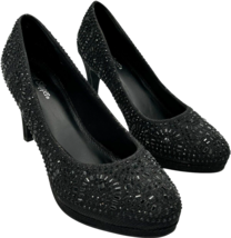 Silver Slipper Women&#39;s Romance Embellished Black mixed sizes left:8.5M r... - $243.39 MXN