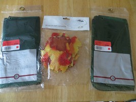 Set of 4 Organza Napkins and 80 Autumn Leaf Table Decorations - £3.15 GBP