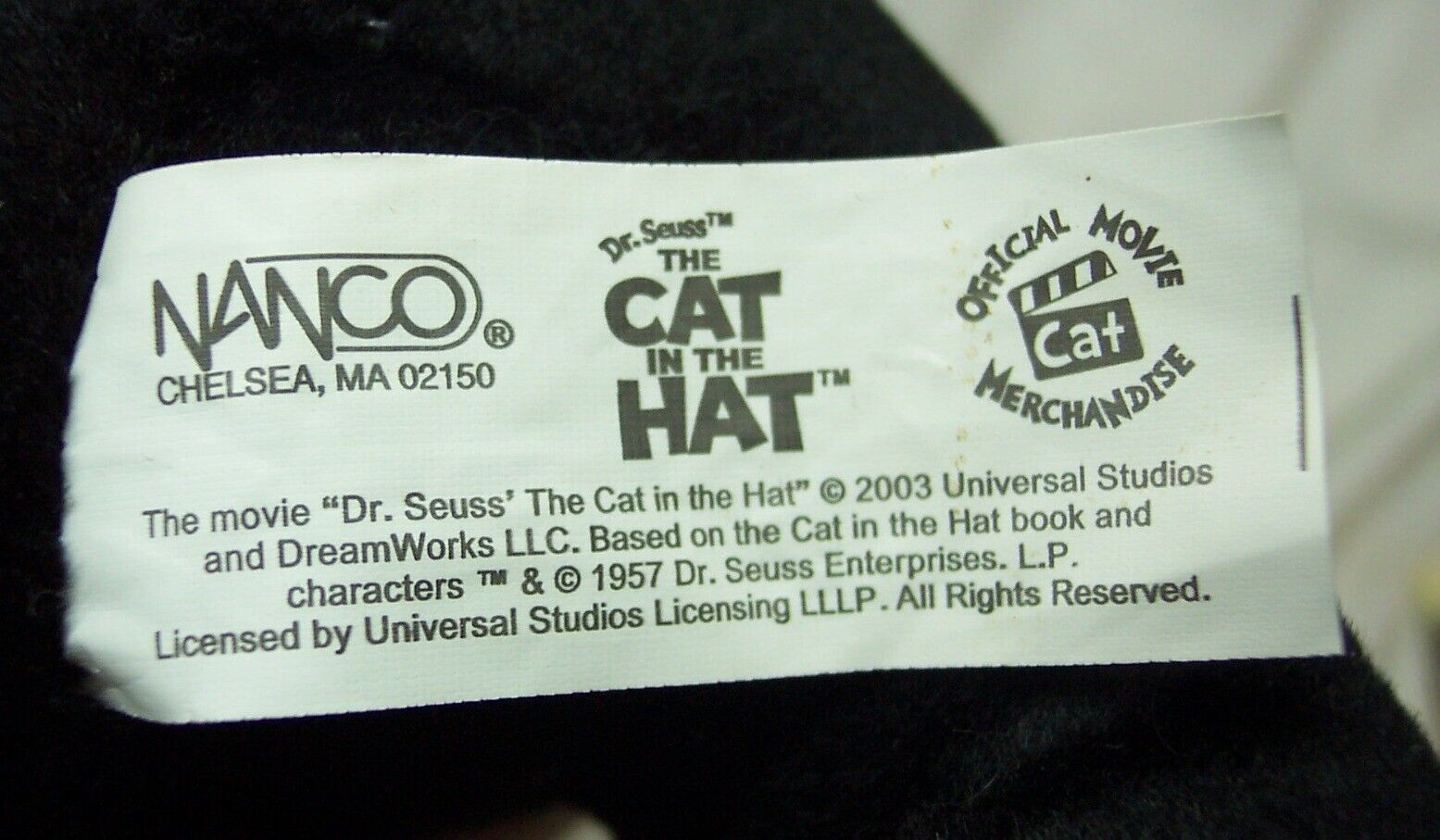 LARGE DR. SEUSS CAT IN THE HAT 24" Plush STUFFED ANIMAL Toy 2003 Official Movie Item image 5